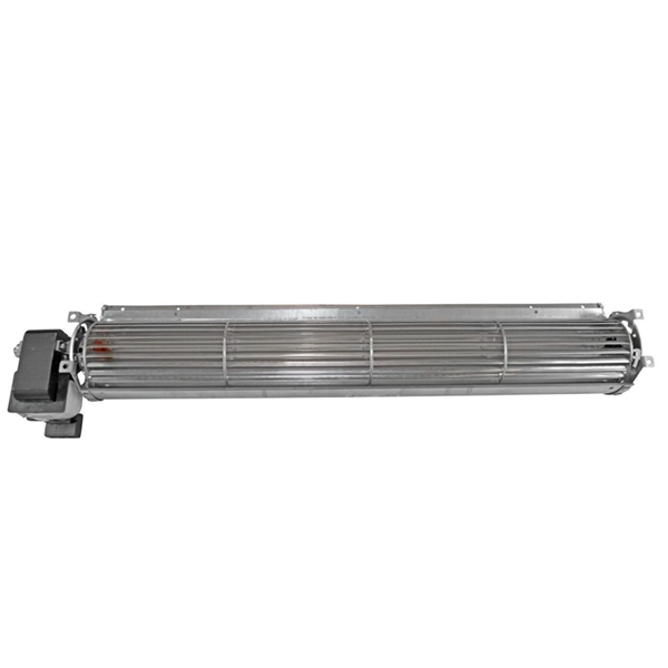 Warmluftgebläse / Tangentialventilator für Pelletofen - Länge 48 cm Durchmesser 6 cm